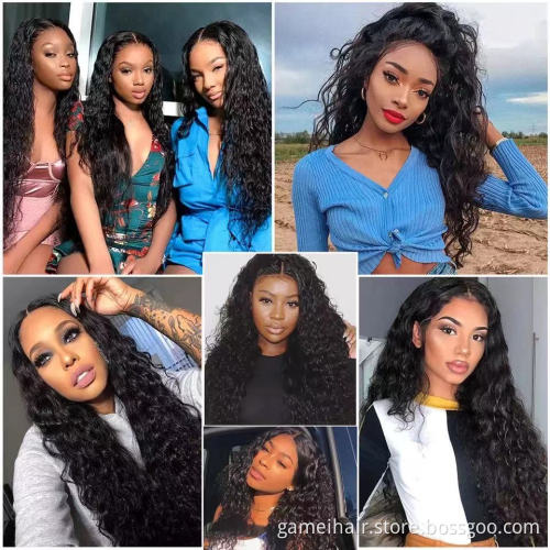 Water Wave Wholesale hair vendors unprocessed remy human raw brazilian virgin hair 100% brazilian Water Wave hair bundles